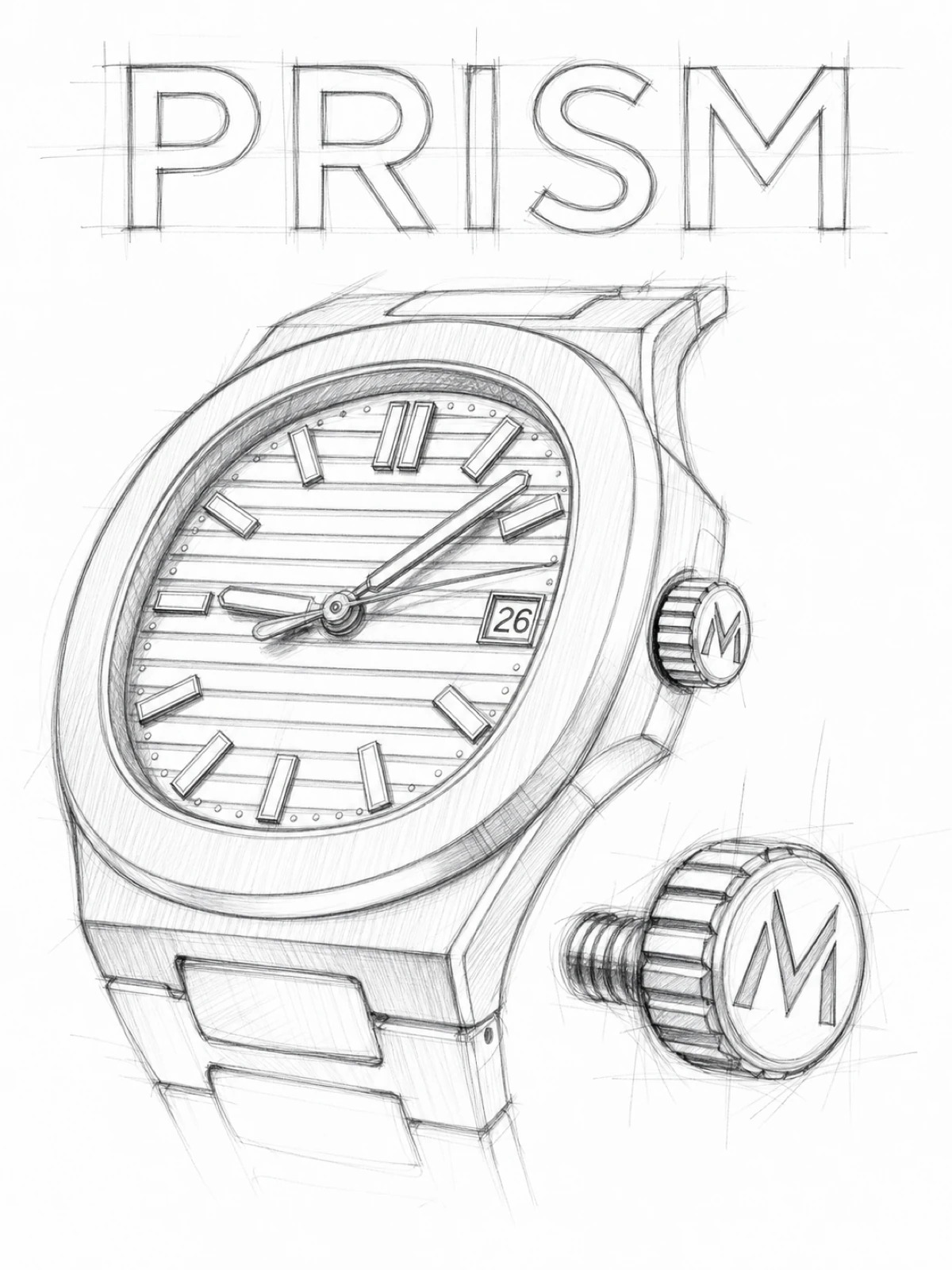 Esquisse PRISM · Automatique · Or rose & cuivre